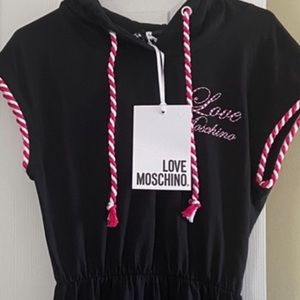 LOVE MOSCHINO DRESS WITH HOODIE